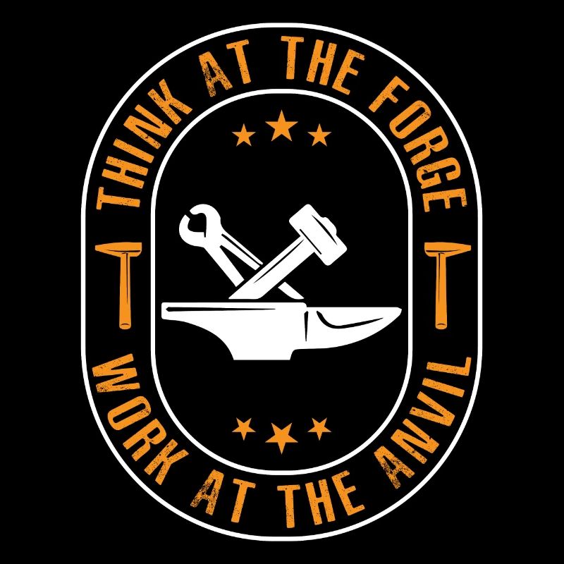 Think at the forge, work at the anvil