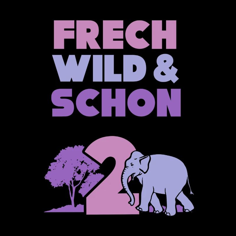 2 Jahre Geburtstag Junge Mädchen Elefant