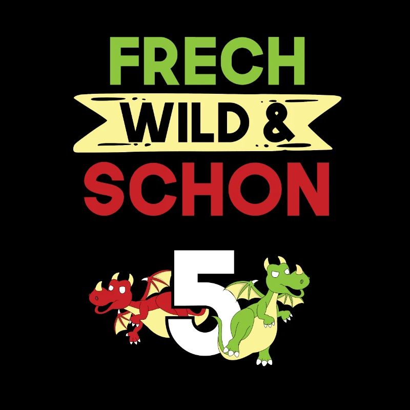 5 Jahre Geburtstag Junge Mädchen Drachen