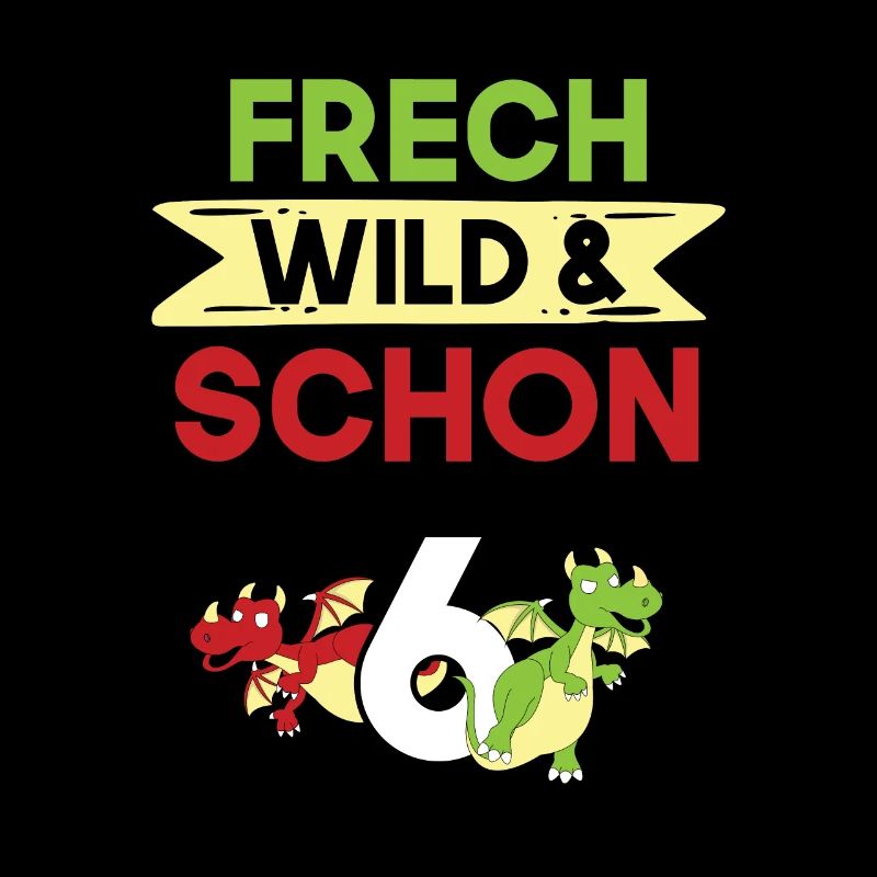 6 Jahre Geburtstag Junge Mädchen Drachen