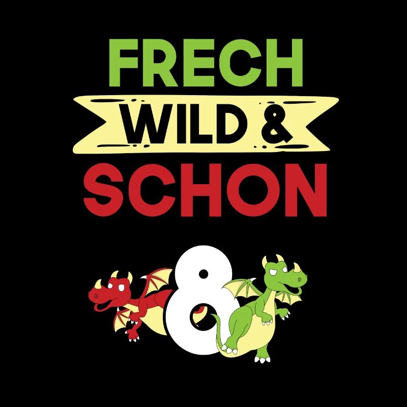 8 Jahre Geburtstag Junge Mädchen Drachen