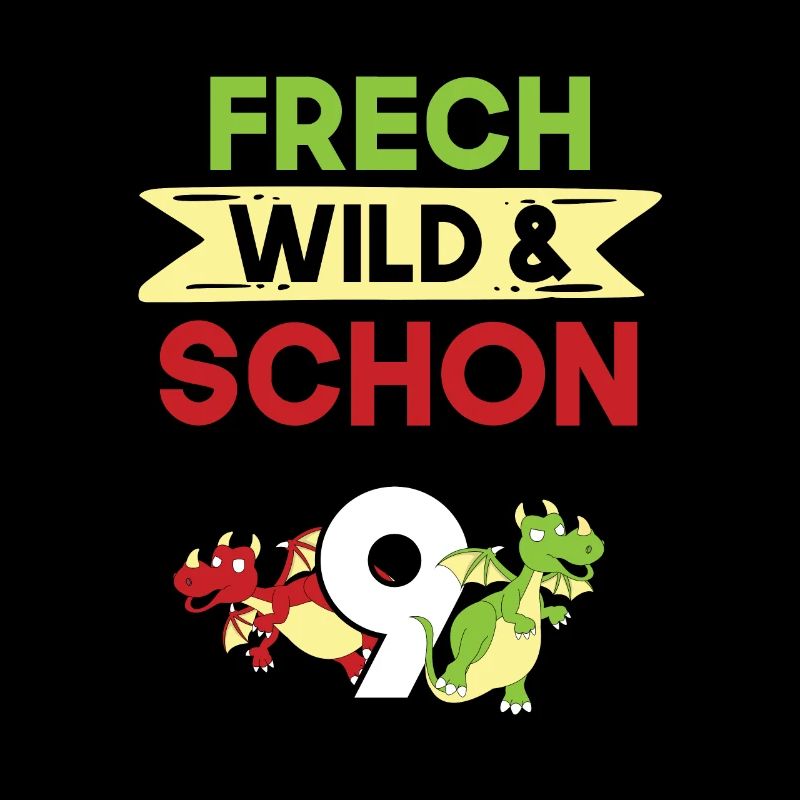 9 Jahre Geburtstag Junge Mädchen Drachen