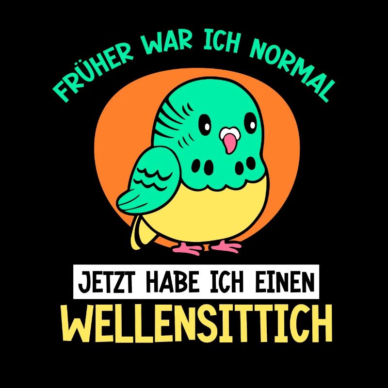 Früher war ich normal Wellensittich