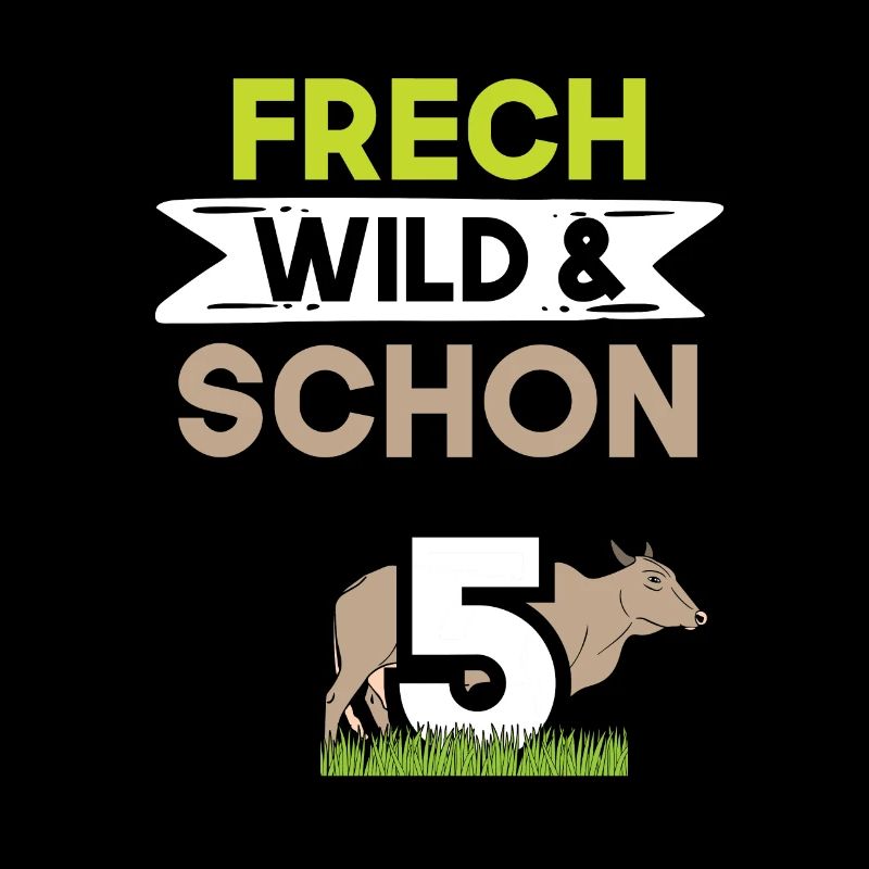 5 Jahre Geburtstag Junge Mädchen Kuh
