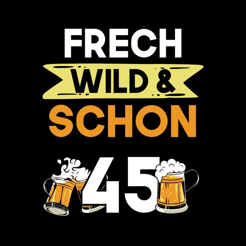 Geschenk 45 Jahre Geburtstag Bier Biertrinker