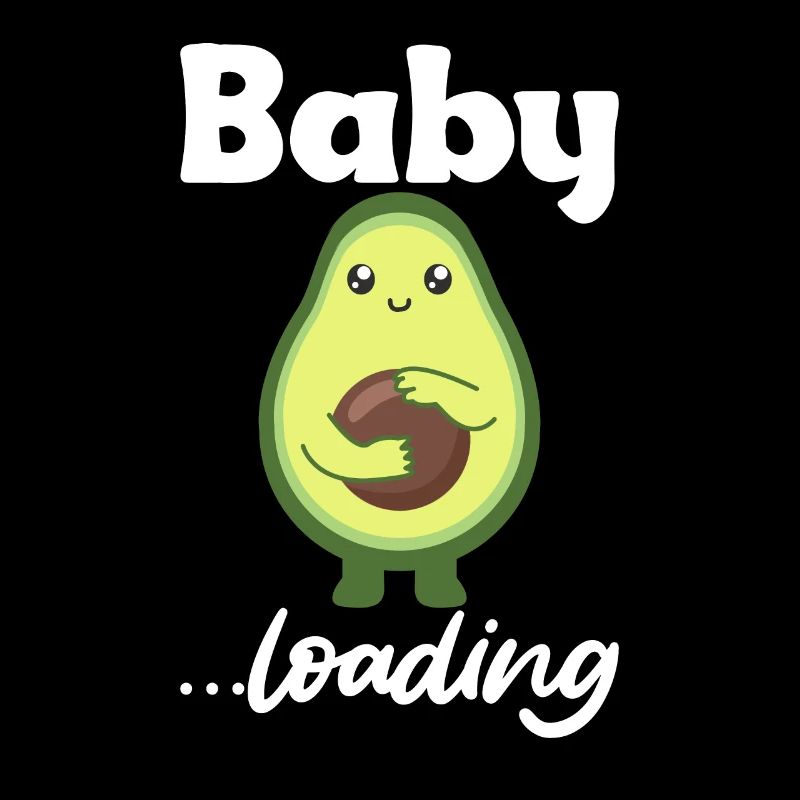 Baby loading lustige schwangere Avocado Mama