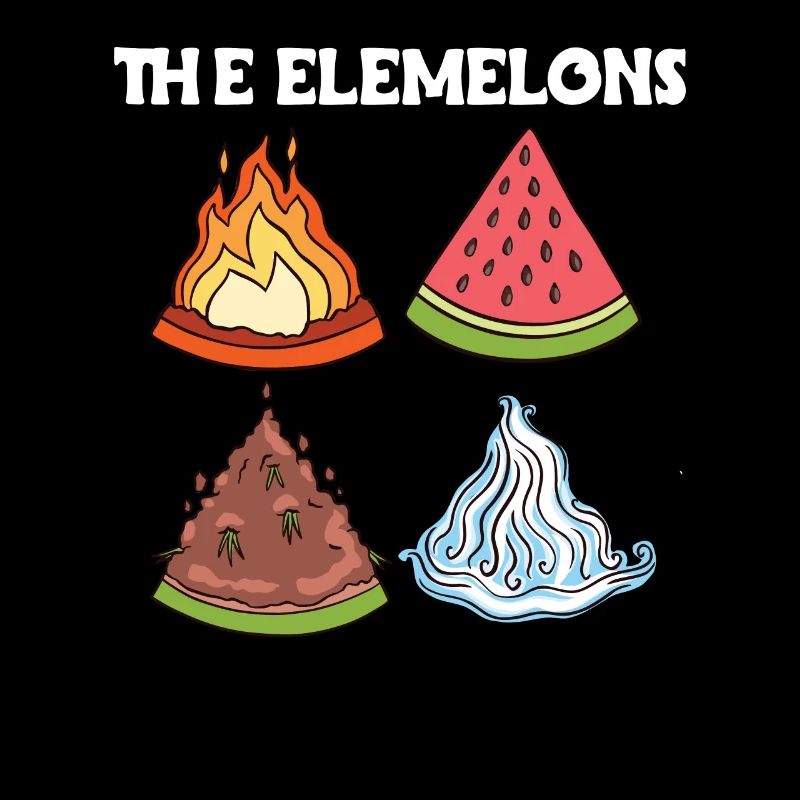 Les melons Elemelons dans les quatre éléments