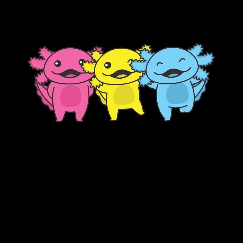 Pansexual Flag Pan Pride LGBTQ Axolotl