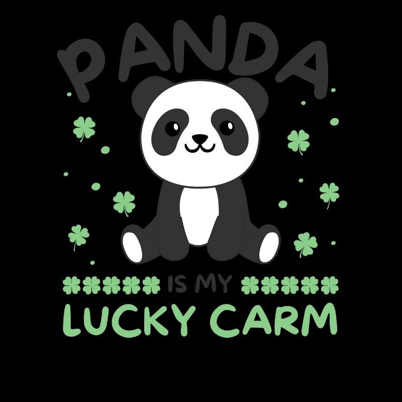 Panda est mon carm chanceux Clover St Patrick’s Day
