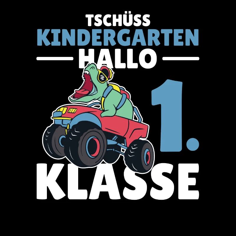 Tschüss Kindergarten Hallo 1. Klasse Schulkind