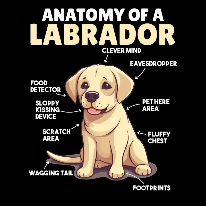Hunde Erklärung Anatomy eines Labrador