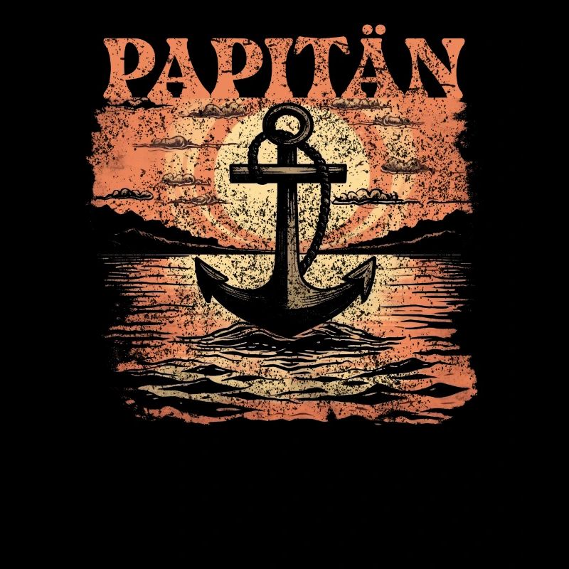 Papitän Vatertag bester Papa Anker