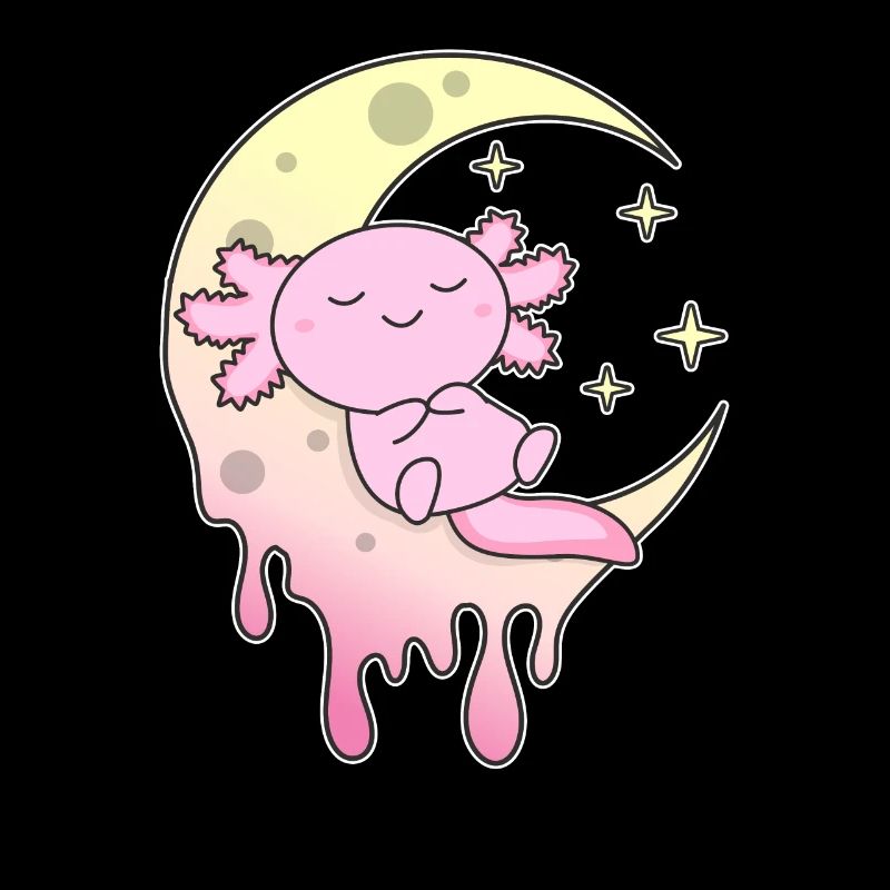 Kawaii Gothic Axolotl Pastellfarben Gothic Goth