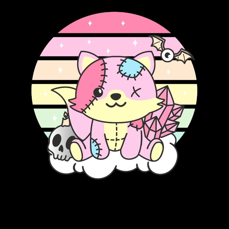 Kawaii Gothic Fox Pastel Gothic Goth