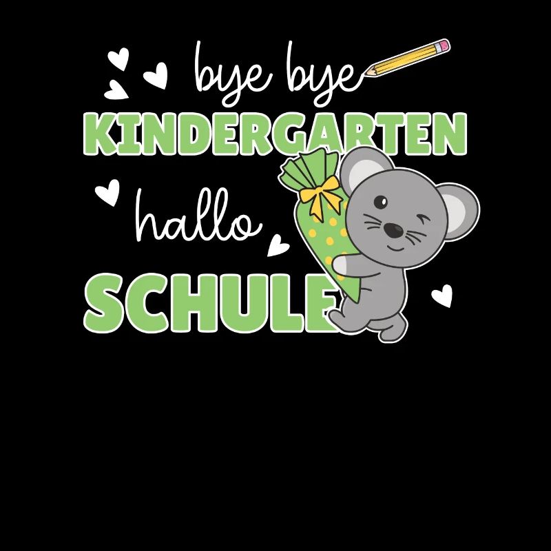 bye bye Kindergarten hallo Schule Maus