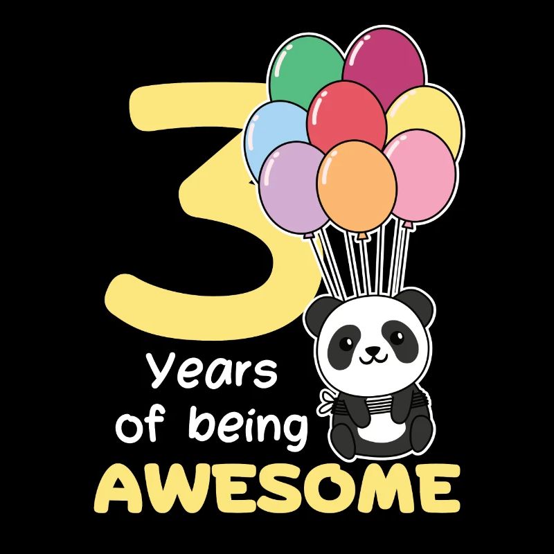 Panda pour les enfants de trois ans