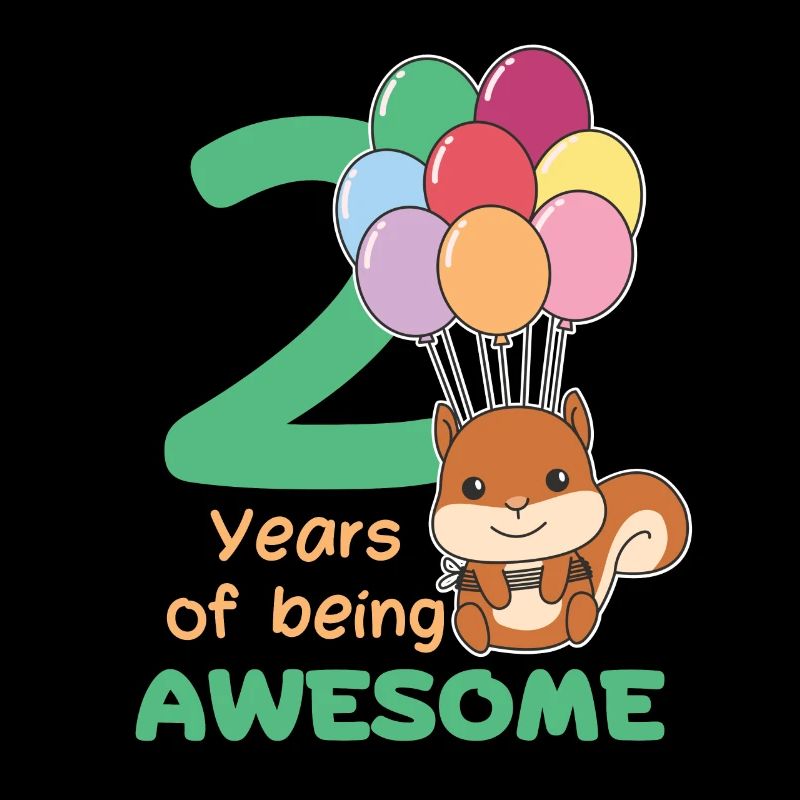Squirrel for 2nd birthday children two years