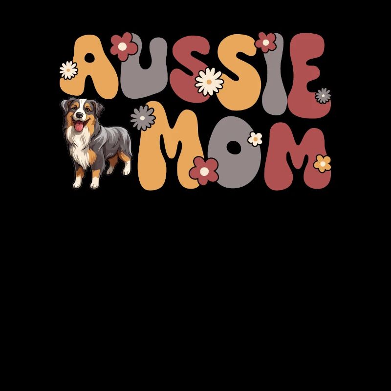 Australian Shepherd Blue Merle Groovy Aussie Mom