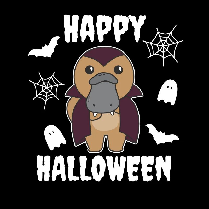 Ornithorynque Joyeux Halloween Mignon Costume de Vampire