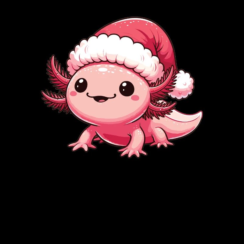Axolotl Noël Axolotls mignons Joyeux Noël
