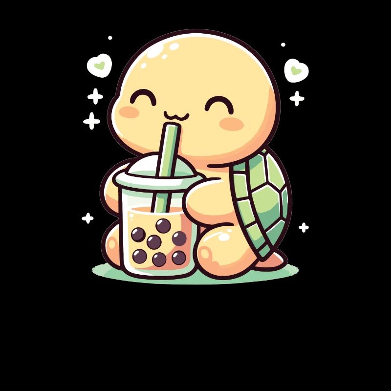 Kawaii Turtles Bubble Tea Boba Turtle