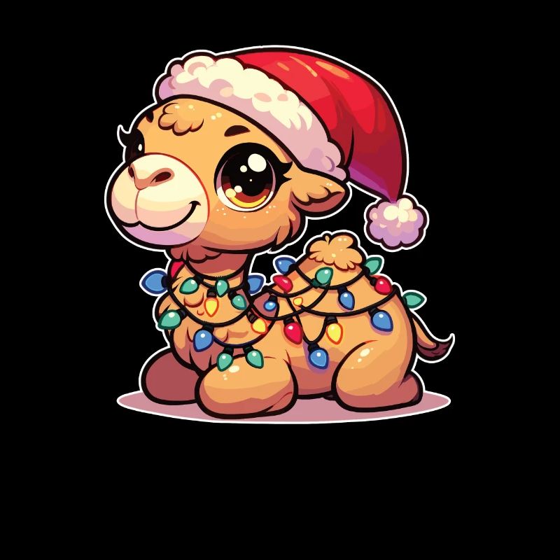Weihnachtsmütze Weihnachten Lichterkette Kamel