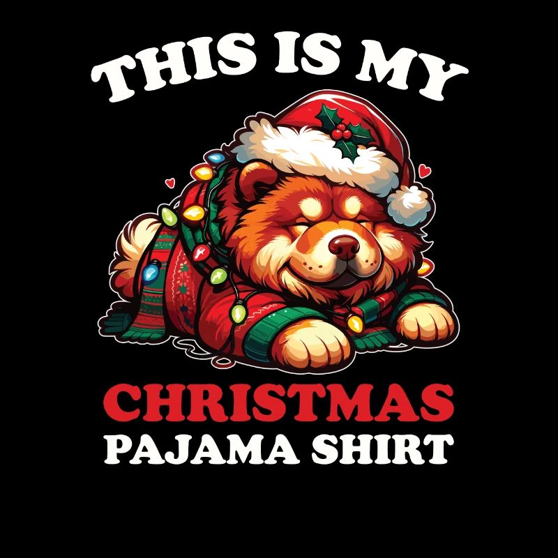 Chow Chow Weihnachts Schlafanzug Hunde