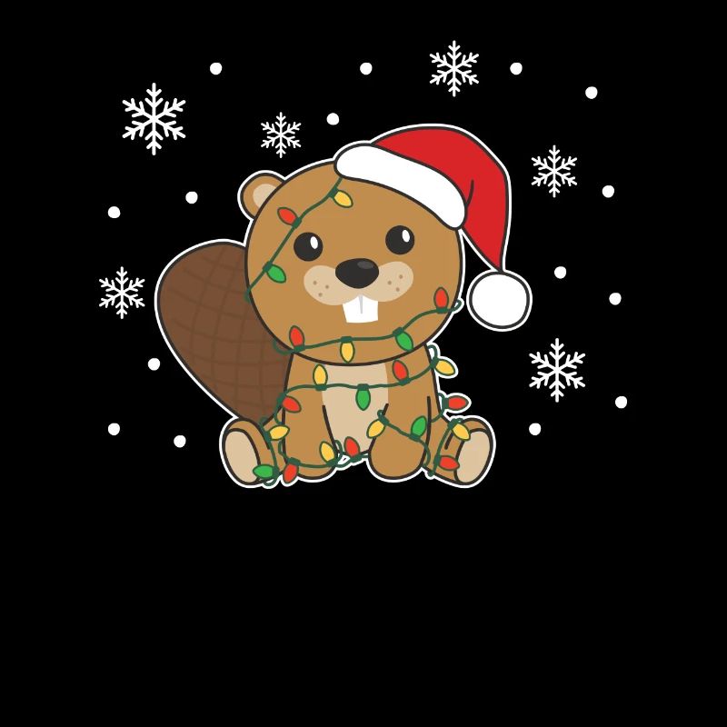 Biber Weihnachten Winter Tiere Biber