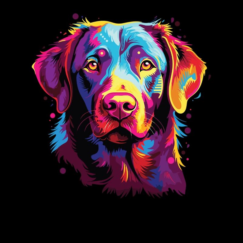 Aquarelle colorée Chesapeake Bay Retriever
