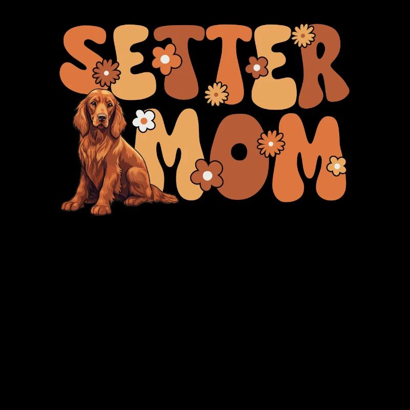 Irlandais Rouge Setter Groovy Setter Maman