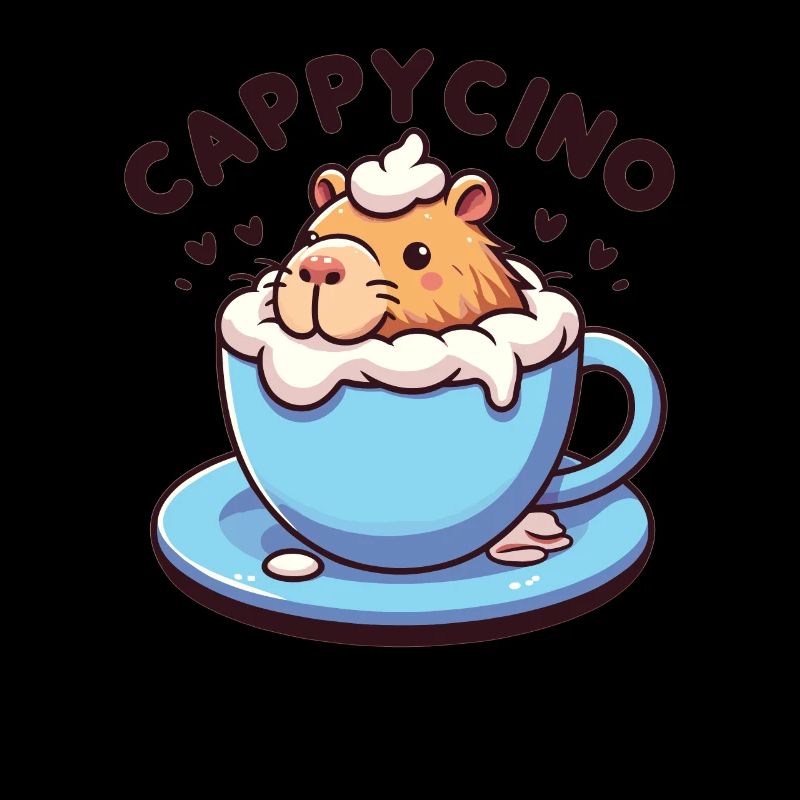 Cappyccino Capybara Kaffee Cappuccino