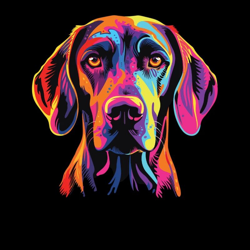 Watercolor Colorful Plot Hound