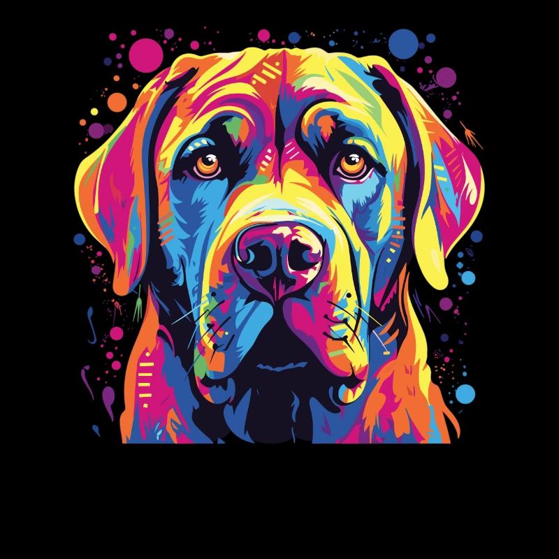 Aquarelle colorée Boerboel