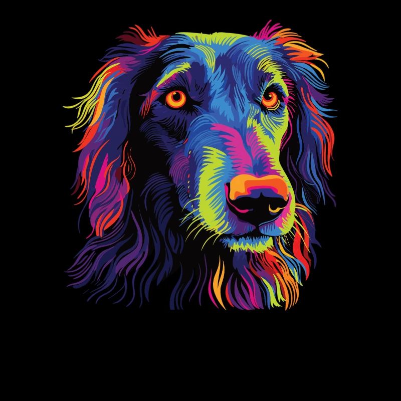 Aquarelle coloré Scottish Deerhound