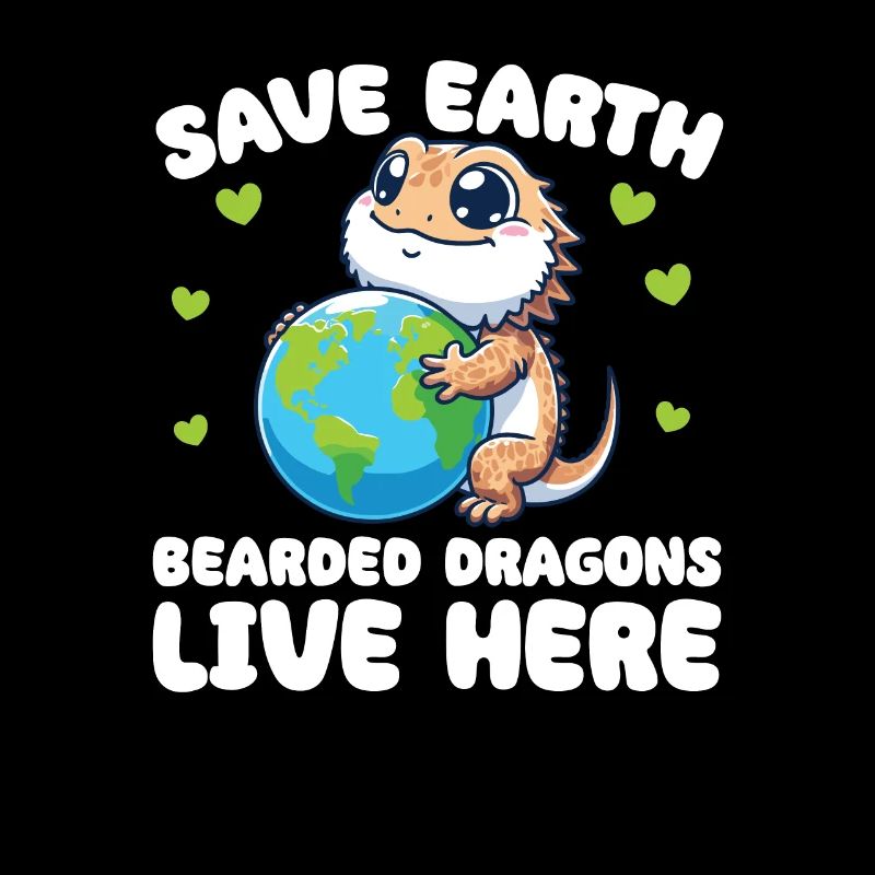 Rettet die Erde Bartagame leben hier Earth Day
