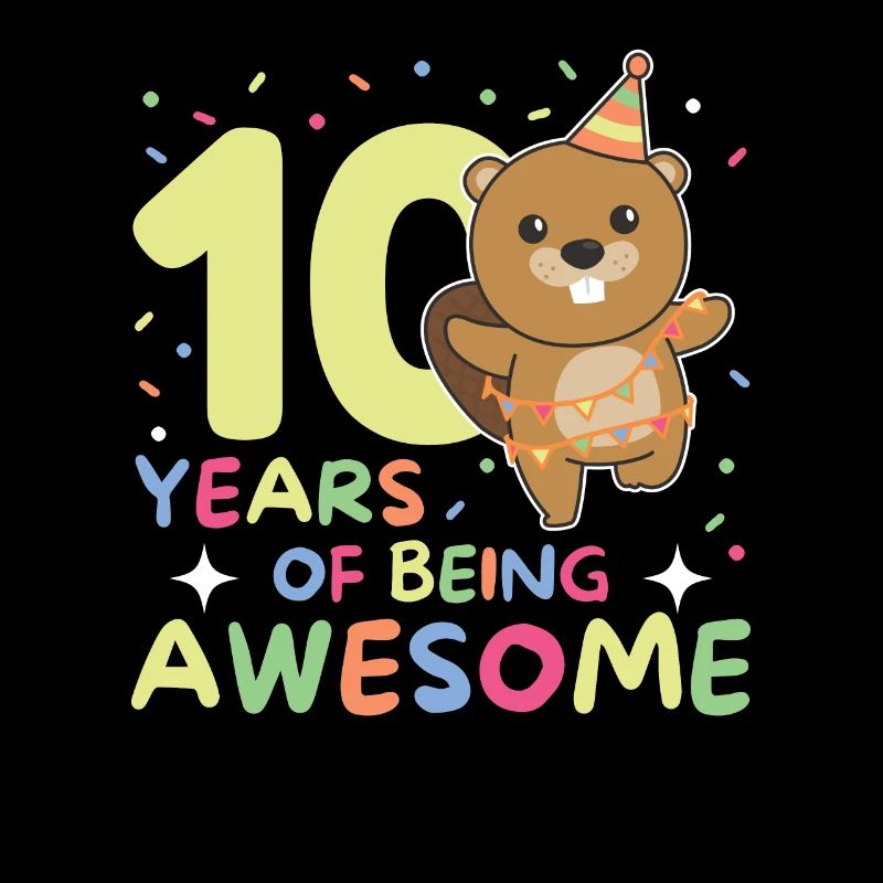 Castor pour ses 10 ans Enfants de dix ans