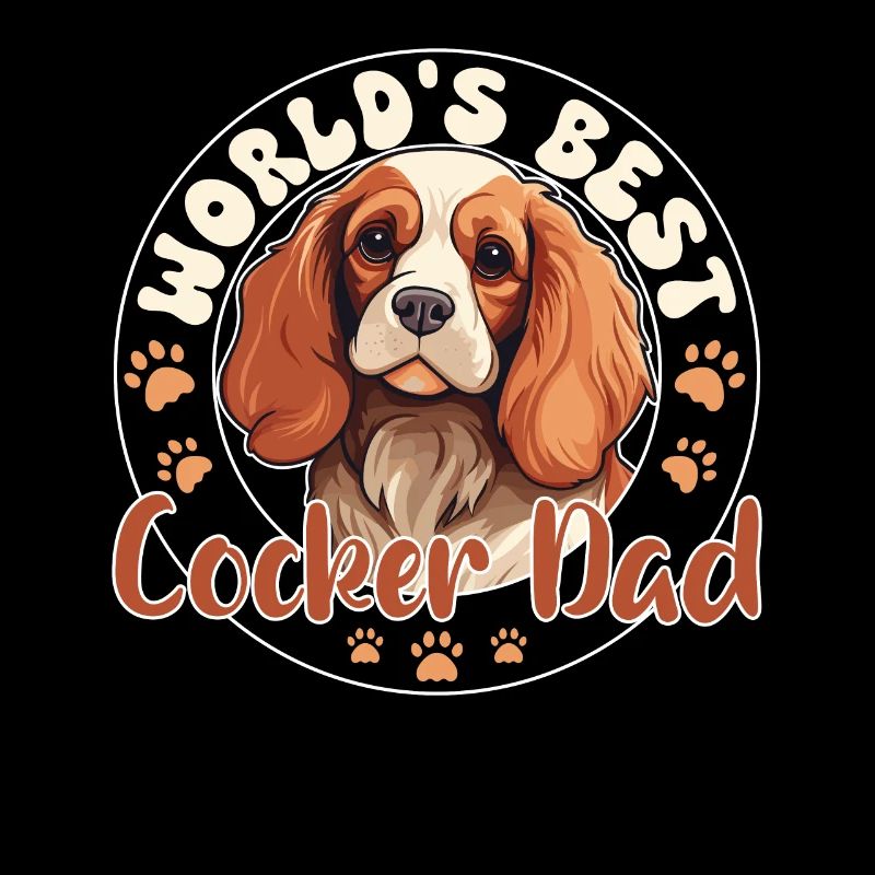 Cocker Spaniel Groovy Cocker Dad