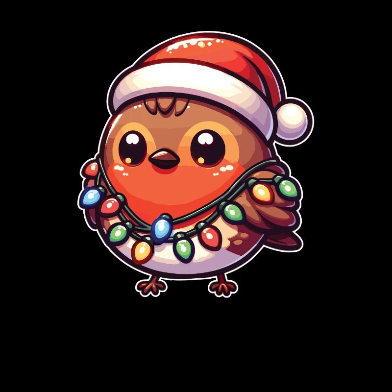 Weihnachten Lichterkette Wanderdrossel