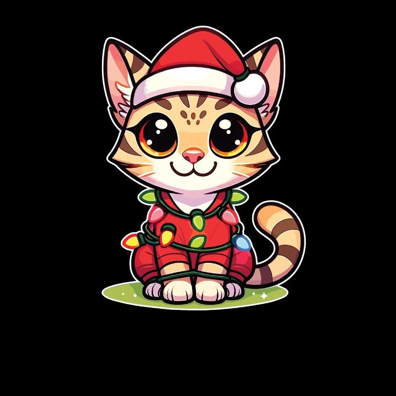 Fées de Noël Savannah Chat