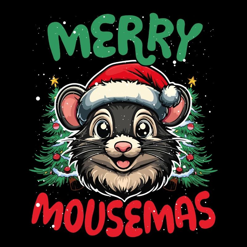 Joyeux Souris Drôle Noël