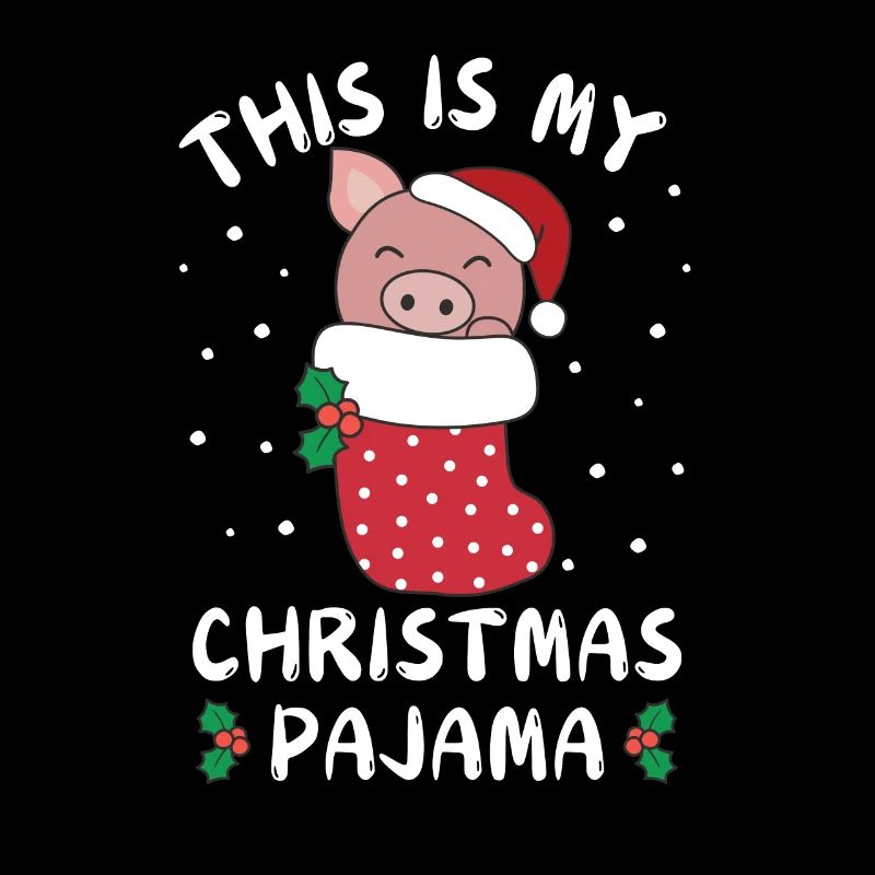C’est mon pyjama de Noël, doux cochon