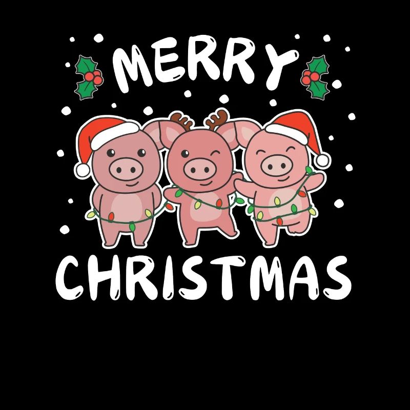 Joyeux Noël Doux Cochon Noël