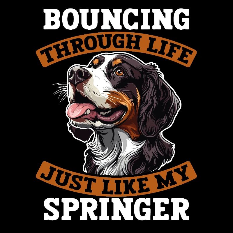 English Springer Spaniel Bouncing Through Life