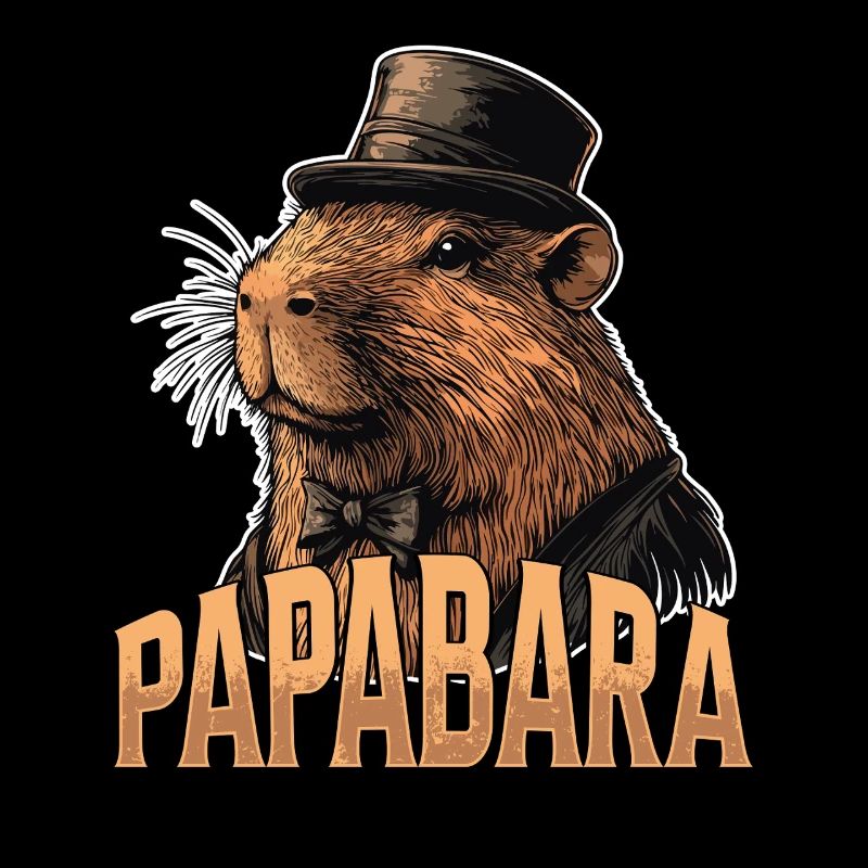 Papabara Vatertag bester Papa Capybara Capybara