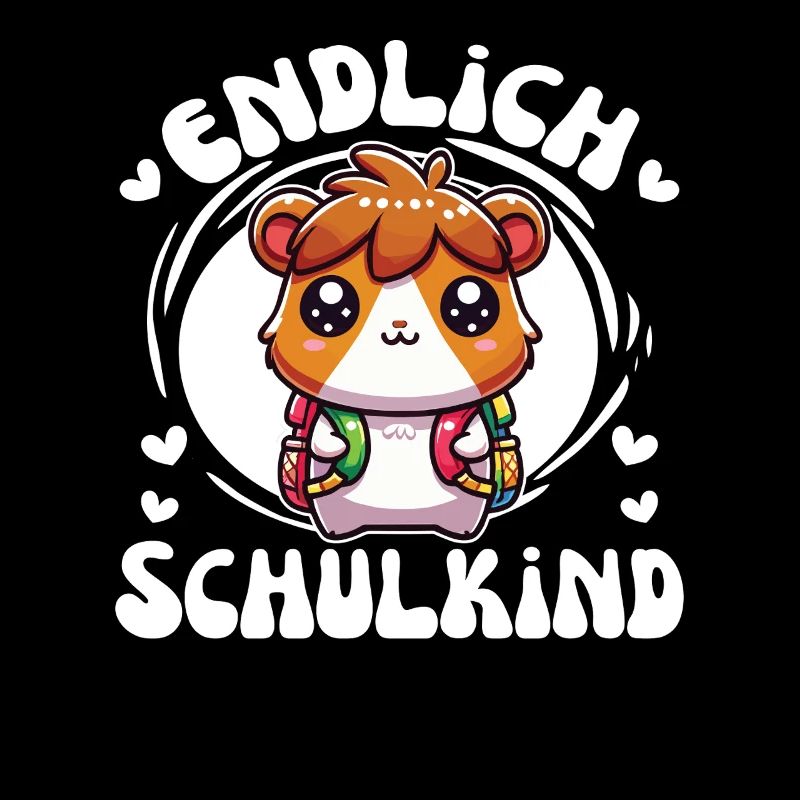 Enfin écolier doux cochon d’Inde à la