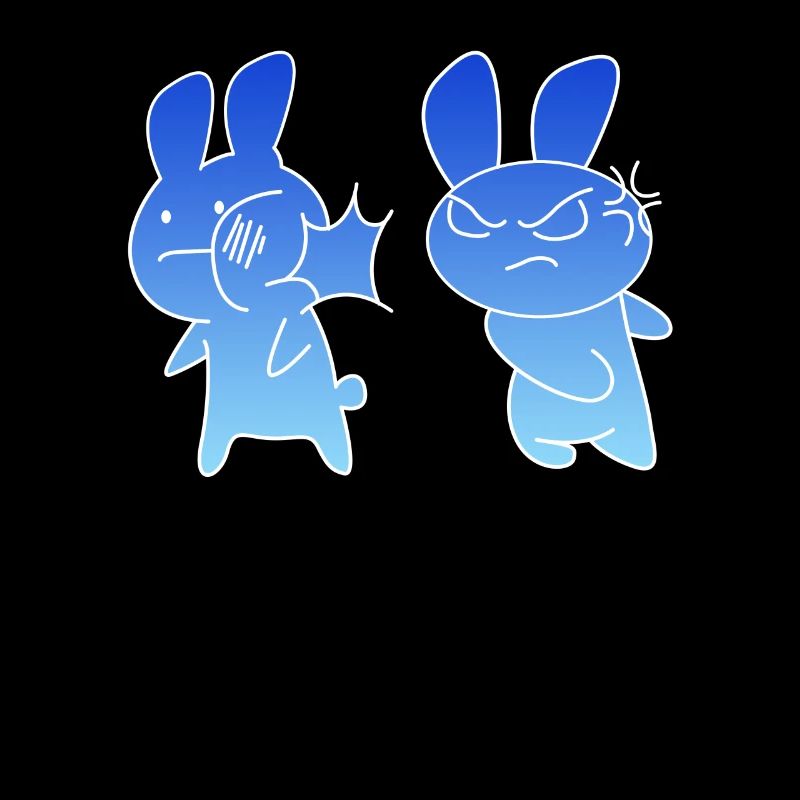 Baka Rabbit Face Slapping Japan funny gift