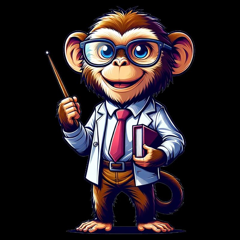 Cute Monkey Teacher