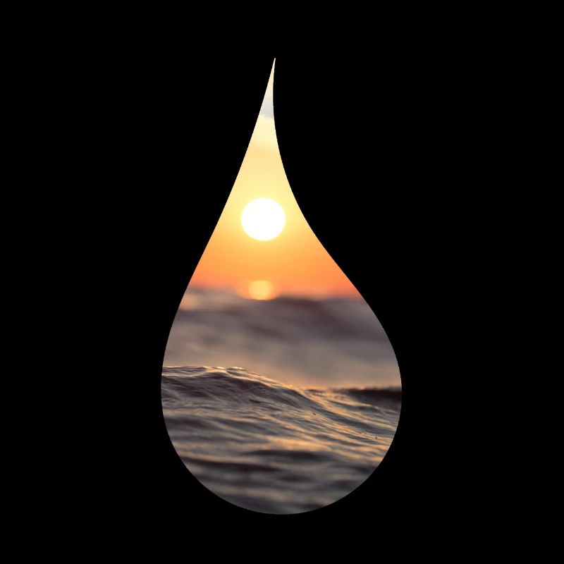 Goutte dans l'océan
