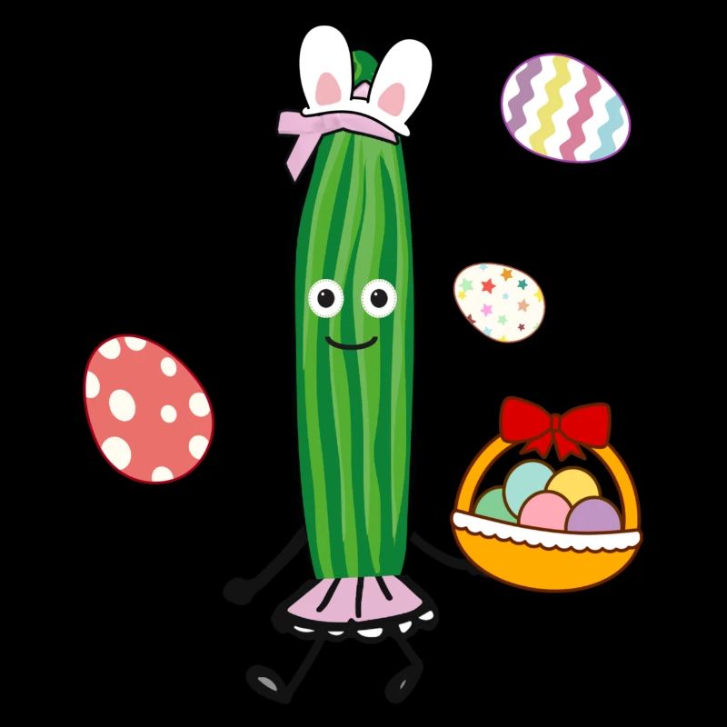 Concombre, Pâques, lapin de Pâques, oeufs de Pâques, lapin