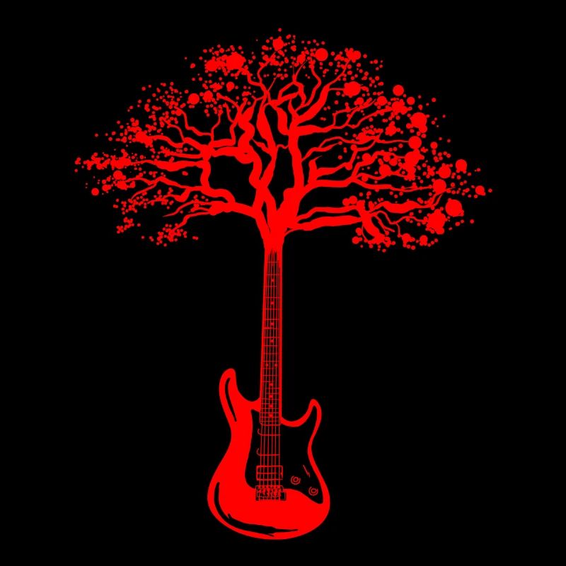 E-Gitarre Tree Cooler Gitarrist Musiker